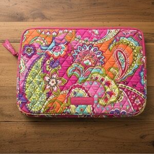 Vera Bradley Floral and Paisley Pink Laptop Sleeve